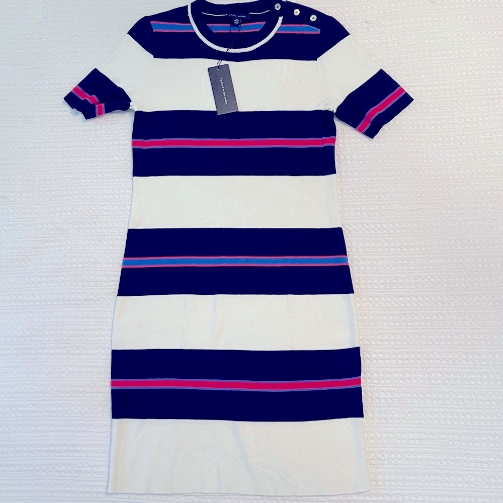 New with tags! Preppy, Nautical, short-sleeve dress by Tommy Hilfiger! NWT!!